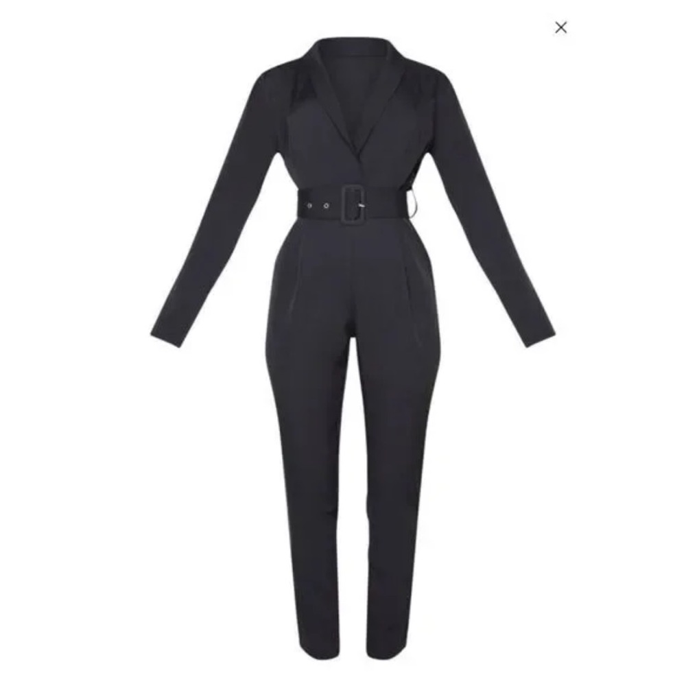 PLT Black Belted Jumpsuit